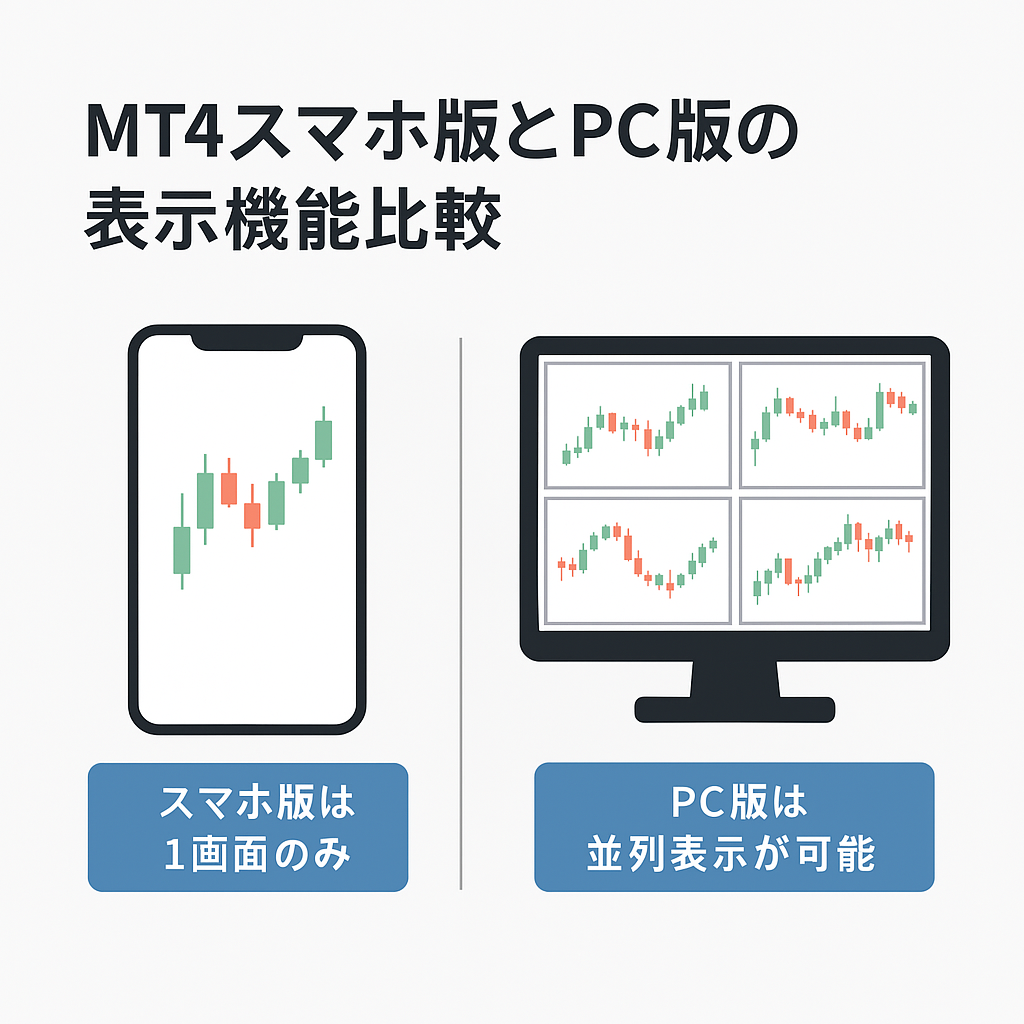 MT4スマホ版】複数チャート表示は可能？見やすくする裏技＆代替テクも解説！ - エフテン