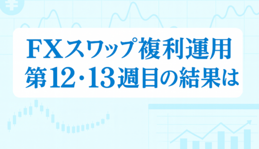 【9/4～9/17】FXのスワップポイント運用は本当に稼げる？「複利」×「利確幅」のリアル検証【第12・13週目】