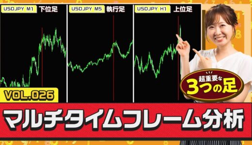 【動画解説付き！】エントリーの迷いを完全解消！「3つの時間足」を連動させたマルチタイムフレーム分析の極意