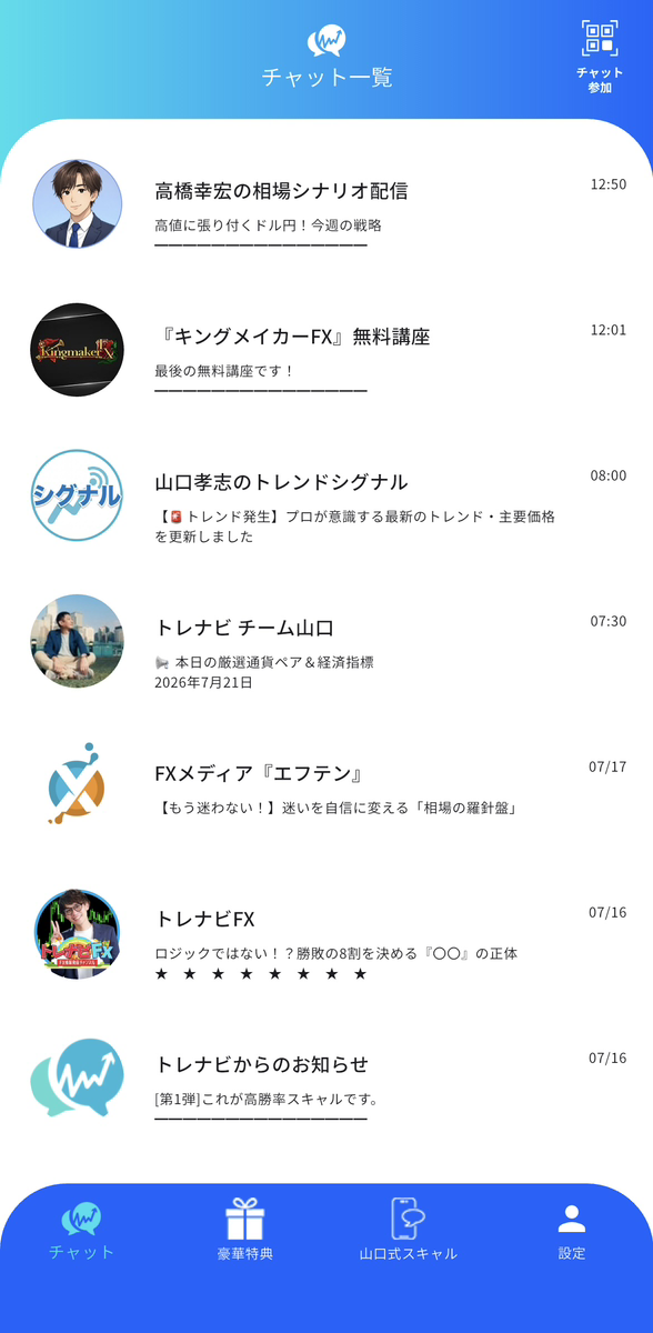 チャット一覧